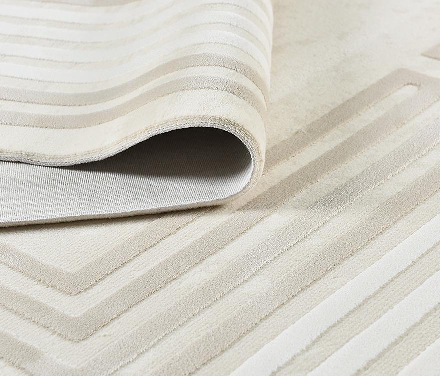 MOLAN | 1.2M Stitch Cotton-Silk Rug | Acrylic Reinforced Plush