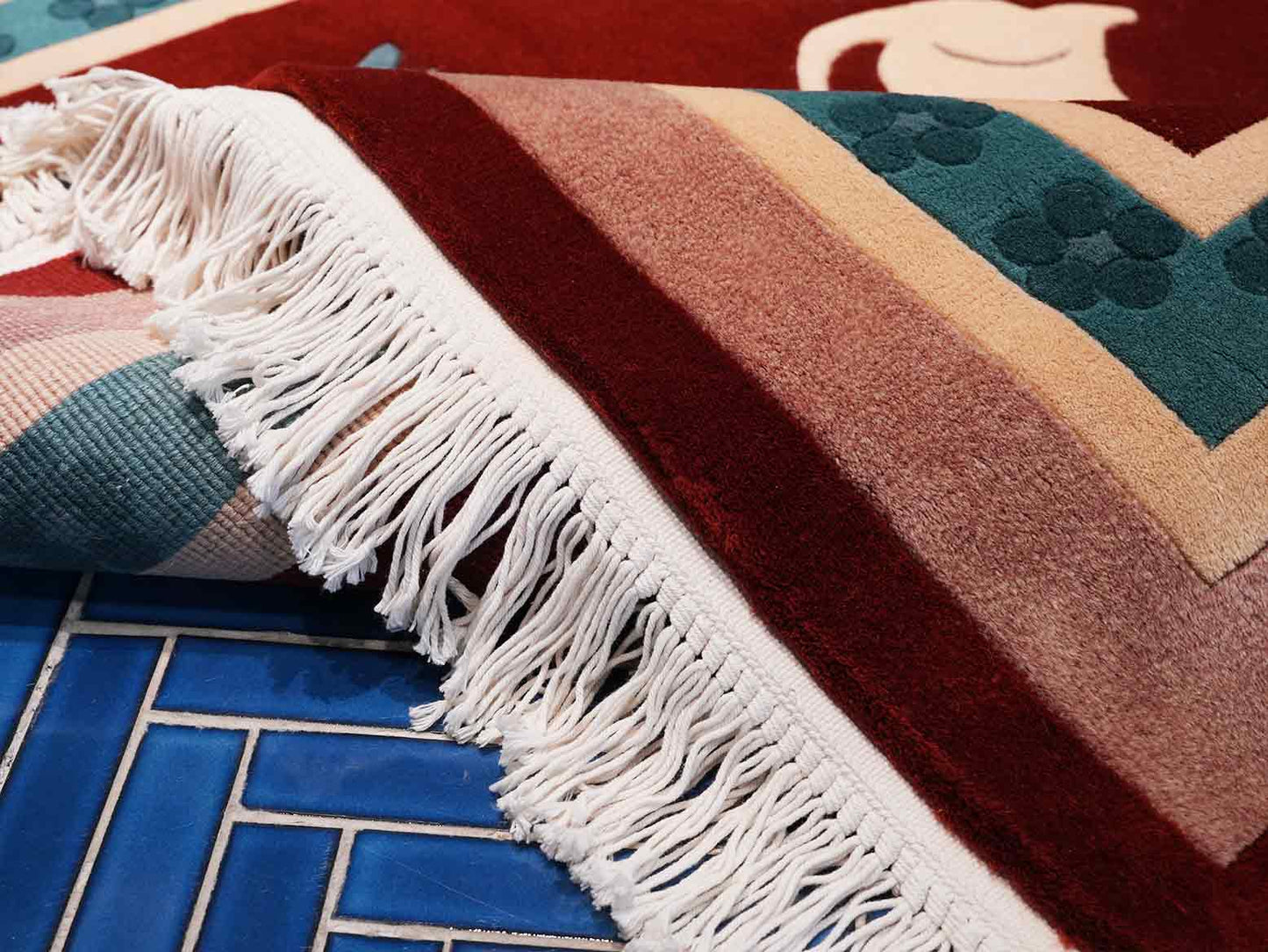 Many cats| Vintage Knot Wool Rugs