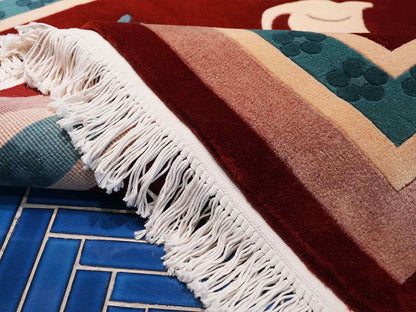 Many cats| Vintage Knot Wool Rugs