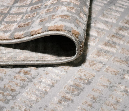 DIKE | Wool & Polyester Woven Rug - Ultra-Plush Machine-Woven Carpet | Living Spaces/ Bedroom