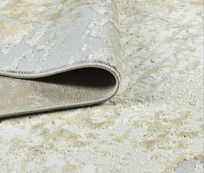 SANGYUE | Polyester Rug - Industrial Shrinkage Woven | Fade & Mold Resistant | Living Room/Bedroom